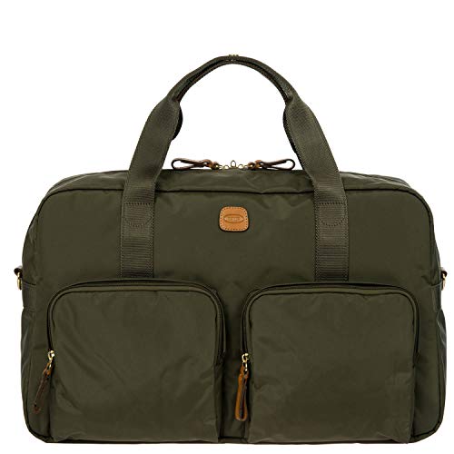 Bric's X-Bag/x-Travel 2.0 18 Inch Cargo Overnight Boarding Duffle W/Pockets, Olive, One Size