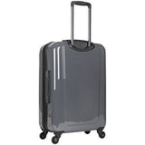 Ben Sherman Cambridge 24" Abs And Pc Film Expandable 4-Wheel Upright, Charcoal