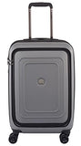 Delsey Luggage Cruise Lite Hardside 21" Carry On Exp. Spinner With Front Pocket, Platinum