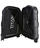 Titan Luggage & Travel Gear X2 International Carry on 20'' hardside Spinner Luggage, black