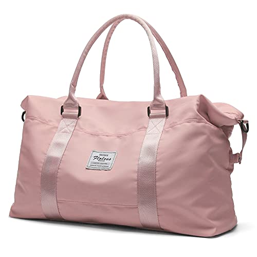 Weekender Bags for Women,Travel Duffle Bags Carry on Gym Bag,Overnight Bag  with Trolley Sleeve & Wet Pocket, Sports Tote Gym Bag, Travel bag for Women  