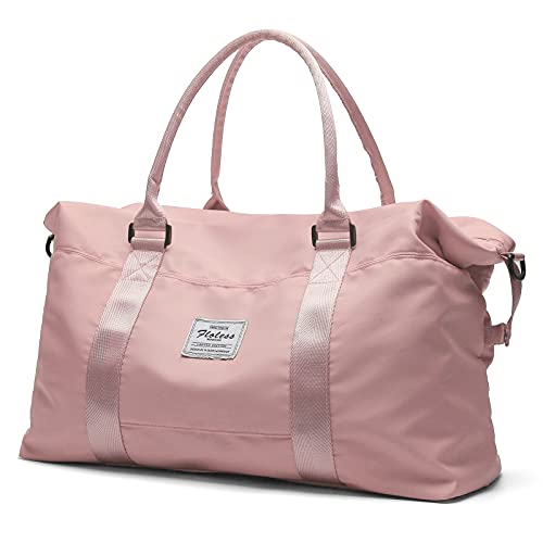 PORRASSO Sport Duffel Bag Vrouwen Reistas Holdall Grote Gym Bag Carry op Tas, Grijs, L PORRASSO Sport Duffel Bag Vrouwen Reistas Holdall Grote Gym Bag Carry op Tas, Grijs, L