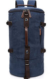 Aidonger Travel Bag Carry on Bag Barrel Hiking Backpack (Dark Blue)