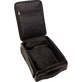 Mancini Leather Goods Signature Overnight 15.6" Laptop/Tablet Wheeled Briefcase