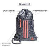 adidas Unisex Alliance II Sackpack, Jersey Black/Onix/Pink, OSFA