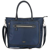 Kenneth Cole Reaction Women's Silky Polyester Top Zip 15" (RFID) Laptop Tote Navy One Size