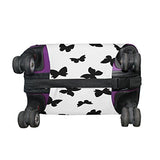 Cooper Girl Black Butterflies Travel Luggage Cover Suitcase Protector Fits 31-32 Inch