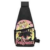 Sai-lor Mo-on Chest Bag Casual Sling Backpack Hiking Daypack Convertible Shoulder Pack