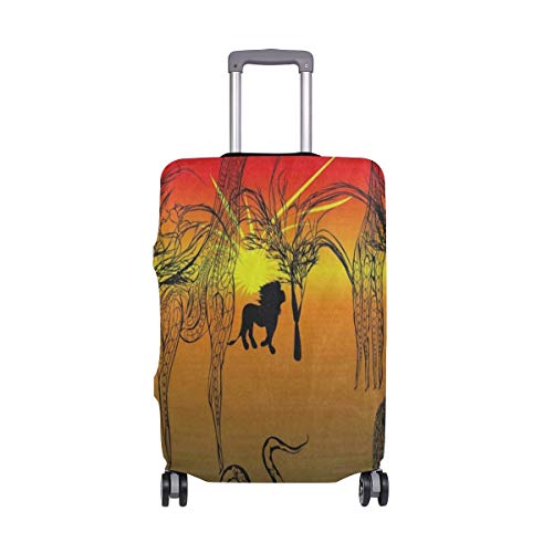 Suitcase Cover Africa Lion Giraffe Snake Luggage Cover Travel Case Bag Protector for Kid Girls