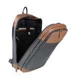 Cloe Uomo Water Resistant Laptop Backpack in Brown Color