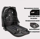 TRE Business Laptop Backpack Water Resistant Anti-Theft College Backpack with USB Charging Port Computer Backpacks for Women Men, Casual Hiking Travel Daypack (Color : Gray)