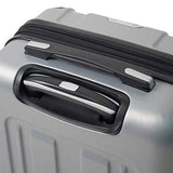 Mia Toro Italy Accera Hardside Spinner Carry-on,Aluminum