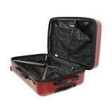 Mia Toro Italy Manta Hardside Spinner Luggage 3Pc Set, Burgundy