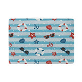 Passport Holder Anchor Starfish Seashell On Striped Passport Cover Case Wallet Card Storage