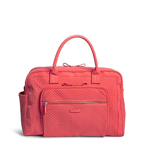 Vera Bradley Iconic Grand Weekender Travel Bag, Microfiber, Coral Reef