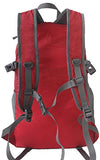 Outlander Packable Lightweight Travel Hiking Backpack Daypack (New Red)