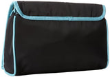Hadaki Nylon Toiletry Pod Roll-up, Black/Aqua