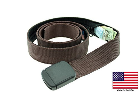 Hiker Money Belt Made In Usa By Thomas Bates (Brown)