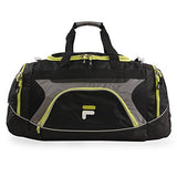 Fila Donlon Small Travel Gym Sport Duffel Bag, Neon Lime