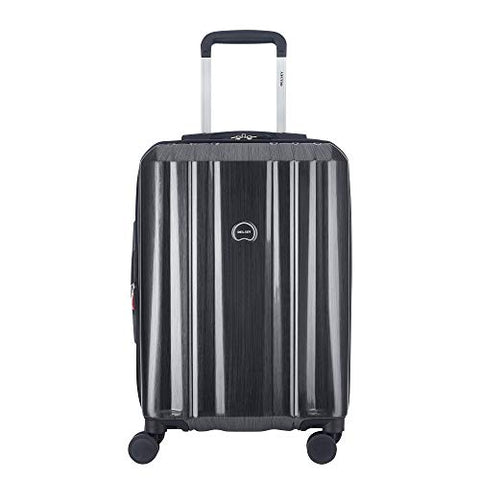 Delsey Luggage Devan 21" Carry-On, Hard Case Expandable Luggage (Silver)
