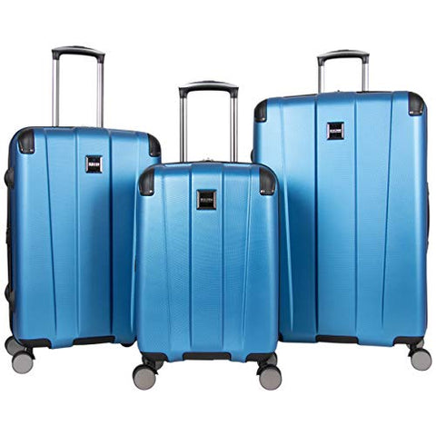 Kenneth Cole Reaction Continuum Hardside 8-Wheel Expandable Upright Spinner Luggage, Vivid Blue, 3-Piece Set (20", 24", & 28")