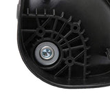 BQLZR 9.2x10.8x4.9cm Black Plastic & Metal 360 Degrees Left&Right Luggage Suitcase Swivel Caster