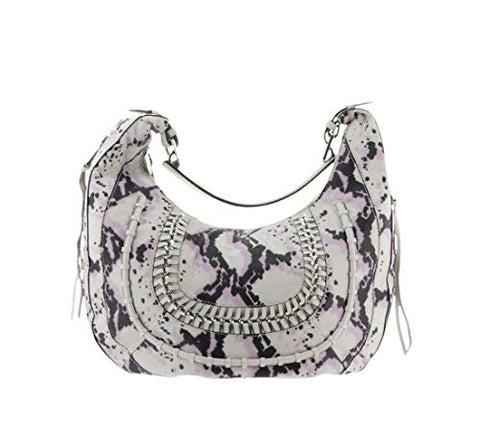 Aimee Kestenberg Pebble Leather Hobo Genny Lavendar Snake New A275856