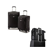 Samsonite StackIt 2 Piece Softside Spinner Carry On Luggage Set Black 20 Inch