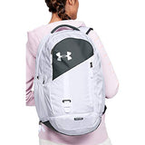Under Armour Adult Hustle 4.0 Backpack , White (100)/Pitch Gray , One Size