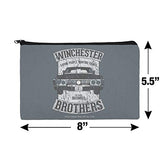Supernatural Winchester Brother's Impala Makeup Cosmetic Bag Organizer Pouch