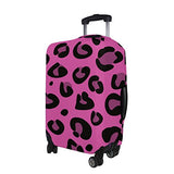 GIOVANIOR Pink Leopard Texture Luggage Cover Suitcase Protector Carry On Covers