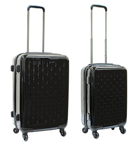 Samboro Celebrity Pc Spinner Luggage 2 Piece Set - Black Color
