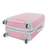 Amka Lightweight Abs Spinner Expandable Luggage Set, Mauve, 3 Piece