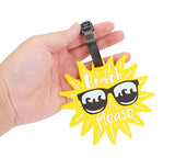 4 Pack Unique Luggage Tag Travel Suitcase Bag Summer Beach Series Identify Label with Loop (4 PCS) by OVOV