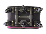 The Dance Angel Suitcase Hot Pink and Black"The Classic" Carry-On (Rolling Dance Bag With Costume