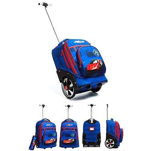 Lyln Rolling Wheeled Schoolbag School Backpacks Waterproof Outdoor Travelling Nylon Kids Trolley