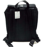 Calvin Klein Canvas Backpack W/Smooth Pu Trim (Black)