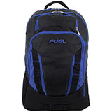 Fuel Escape Travel Backpack, School Bookbag, Durable Camping Or Hiking Backpack - Black/Blue