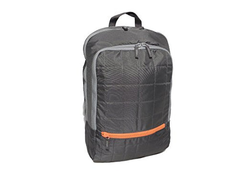Samsonite QUILTED Backpack, 15.6" Laptop - Grey/Orange ( 13"x 18" x 5" )