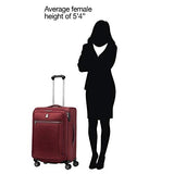 Travelpro Luggage Platinum Elite 25" Expandable Spinner Suitcase W/Suiter, Bordeaux