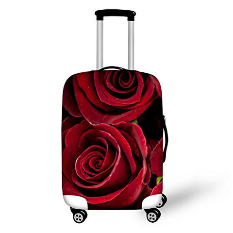 Bigcardesigns Rose Sexy Travel Luggage Protective Covers For 26"-30" Suitcase Elastic