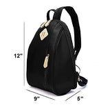 ECOSUSI Women Daypack Outdoor Sling Chest Bag Small Nylon Backpacks for College Girls Fashion