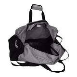 New 21" Large Zippered Duffle Bag Sports Gym Ditty Bag Traveling Shoulder Strap | Gray