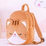 Lazada Toddler Backpack for Girls Kitty Animal Kids Plush Backpacks Cat Brown Age 3+