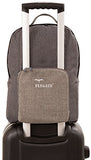 Chapter: Comfort. 35L Foldable Large Waterproof Carry-On Travel Backpack with Trolley Sleeve - Ultra Lightweight and Packable - Tarifa Grey Sand