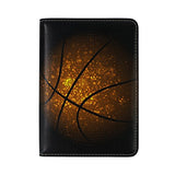 Galaxy Basketball Genuine Leather UAS Passport Holder Travel Wallet Cover Case