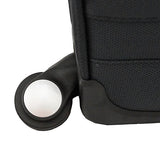 Chariot Genoa 3-Piece Lightweight Upright Spinner Luggage Set, Black Grey