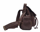 David King & Co. Mid Size Top Handle Backpack Distressed, Cafe, One Size