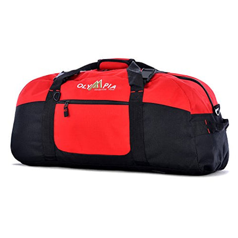 Olympia Luggage 30 Inch Sports Duffel Bag, Red, One Size