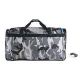 Ecko Unltd. Men's United 32" Large Rolling Duffel Bag, Grey Camo/Blue, One Size